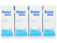 Sữa tươi tiệt trùng Dalat Milk ít đường lốc 4 hộp x 110ml