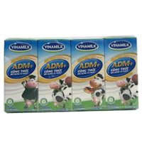 Sữa tươi tiệt trùng Vinamilk ADM 180ml - 4 hộp/ vỉ