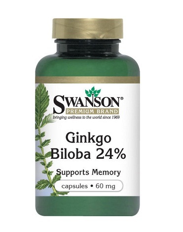 Swanson Ginkgo Biloba 24% 240 viên - Viên uống bổ não và tăng cường trí nhớ