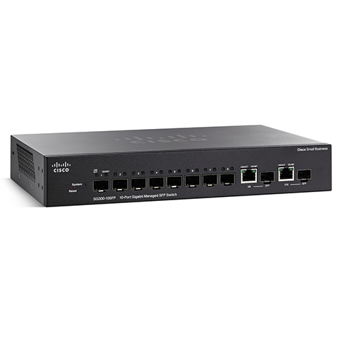 Switch Cisco SG300-10SFP-K9 - 8-Port