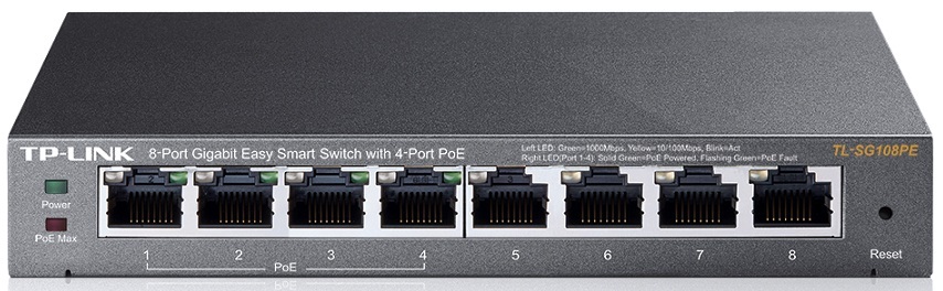 Switch TP-Link TL-SG108PE - 8 ports