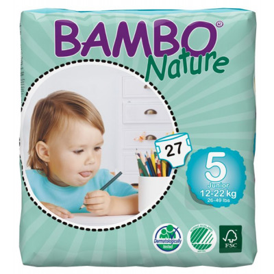 Tã dán Bambo Nature Junior 5 27 miếng (trẻ từ 12 - 22kg)