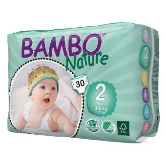 Tã dán Bambo Nature Mini 2 30 miếng (trẻ từ 3 - 6kg)