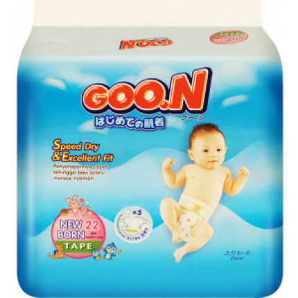 Tã dán Goo.n Newborn 22 miếng (trẻ từ 0 - 5 kg)