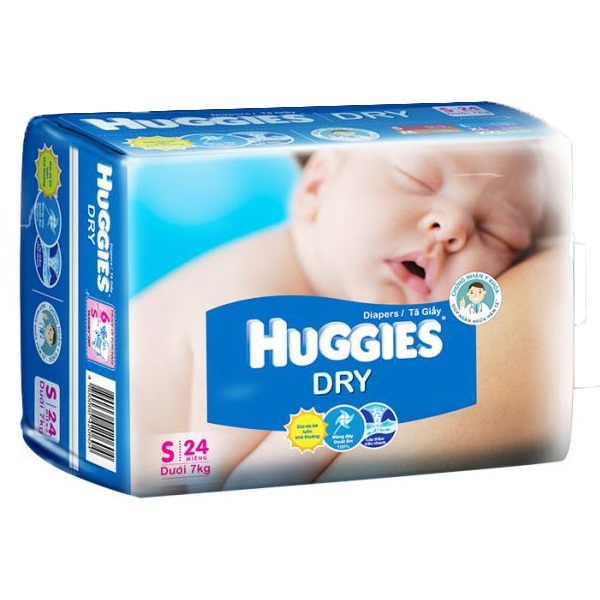 Tã dán Huggies size S24 miếng (trẻ từ 0 - 7kg)