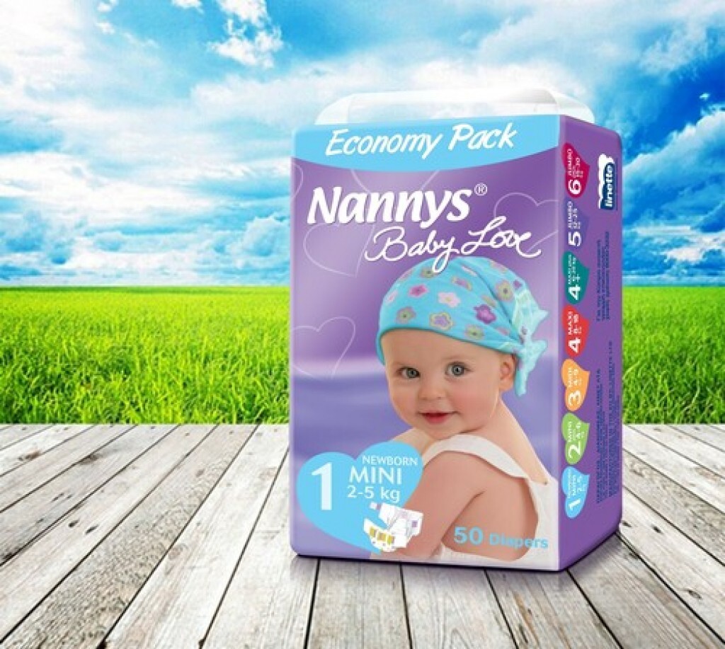 Tã dán Nannys Baby Love size S 50 miếng (trẻ từ 0 - 5kg)