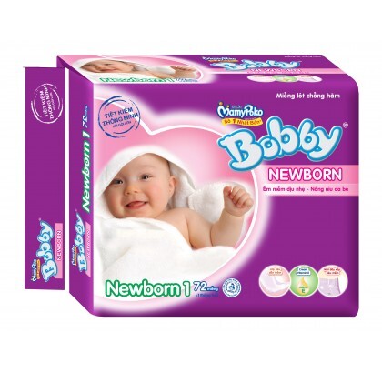 Miếng lót Bobby Fresh Newborn 1 72 miếng (dưới 1 tháng)