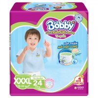 Tã quần Bobby size XXXL 24 miếng cho trẻ 20-35Kg