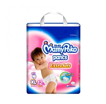 Tã quần MamyPoko Girls size XL 12 miếng (trẻ từ 12 - 17kg)