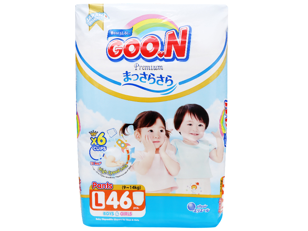 Tã quần Goon Premium size L 46 miếng (9-14kg)