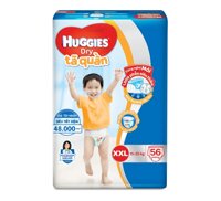 Tã quần Huggies Dry size XXL - 56 miếng, 15-25kg