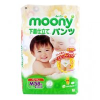 Tã quần Moony size M 58 miếng (trẻ từ 7 - 10kg)