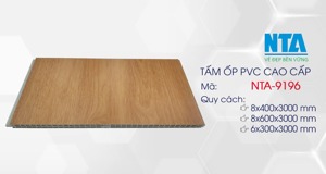 Tấm ốp nhựa đá vân gỗ NTA 9196