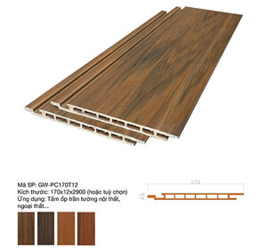 Tấm ốp tường PVC GreenWood GW-PC170T12