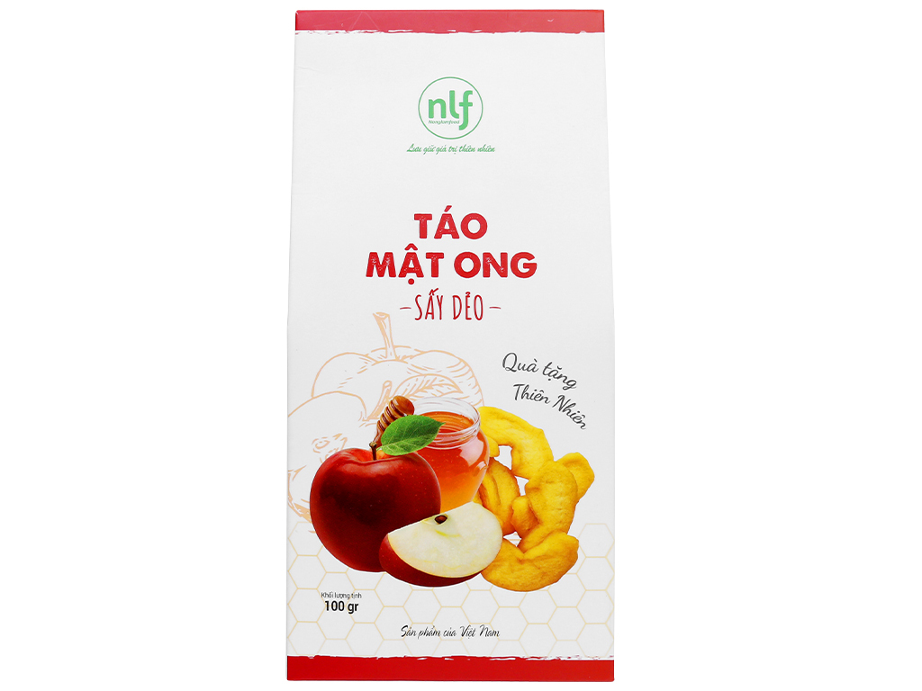 Táo mật ong sấy dẻo Nong Lam Food - hộp 100g