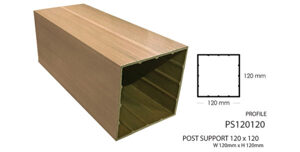 Tay vịn lan can 120x120mm BioWood PS120120