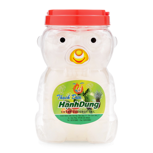 Thạch dừa Hạnh Dung hộp con gấu 800g