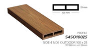 Thanh định hình dày 100x25mm BioWood S4SO10025