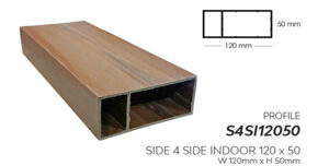 Thanh định hình mỏng 120x50mm BioWood S4SI12050