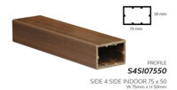 Thanh định hình mỏng 75x50mm BioWood S4SI07550