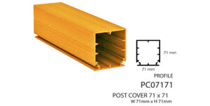 Thanh trụ hàng rào Fencing 71x71mm BioWood pC07171