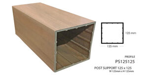 Thanh trụ lan can 125x125mm BioWood PS125125