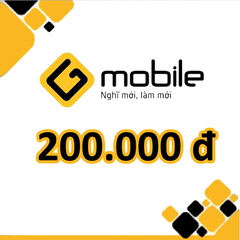 Thẻ cào Gmobile mệnh giá 200.000 đồng