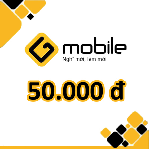 Thẻ cào Gmobile mệnh giá 50.000 đồng