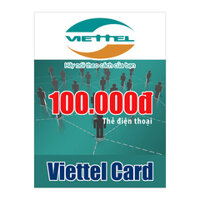 Thẻ cào Viettel mệnh giá 100.000 đồng