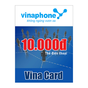 Thẻ cào Vinaphone mệnh giá 10.000 đồng