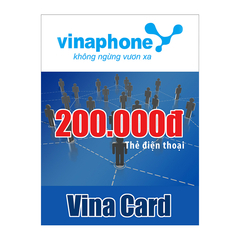 Thẻ cào Vinaphone mệnh giá 200.000 đồng