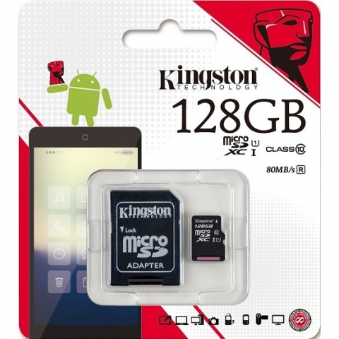 Thẻ nhớ 128GB MicroSDXC Kingston v