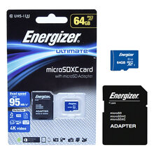 Thẻ nhớ Energizer​​ Ultimate micro SDXC 64GB Class10 UHS-I - 95​​MB/s FMDAAU064A