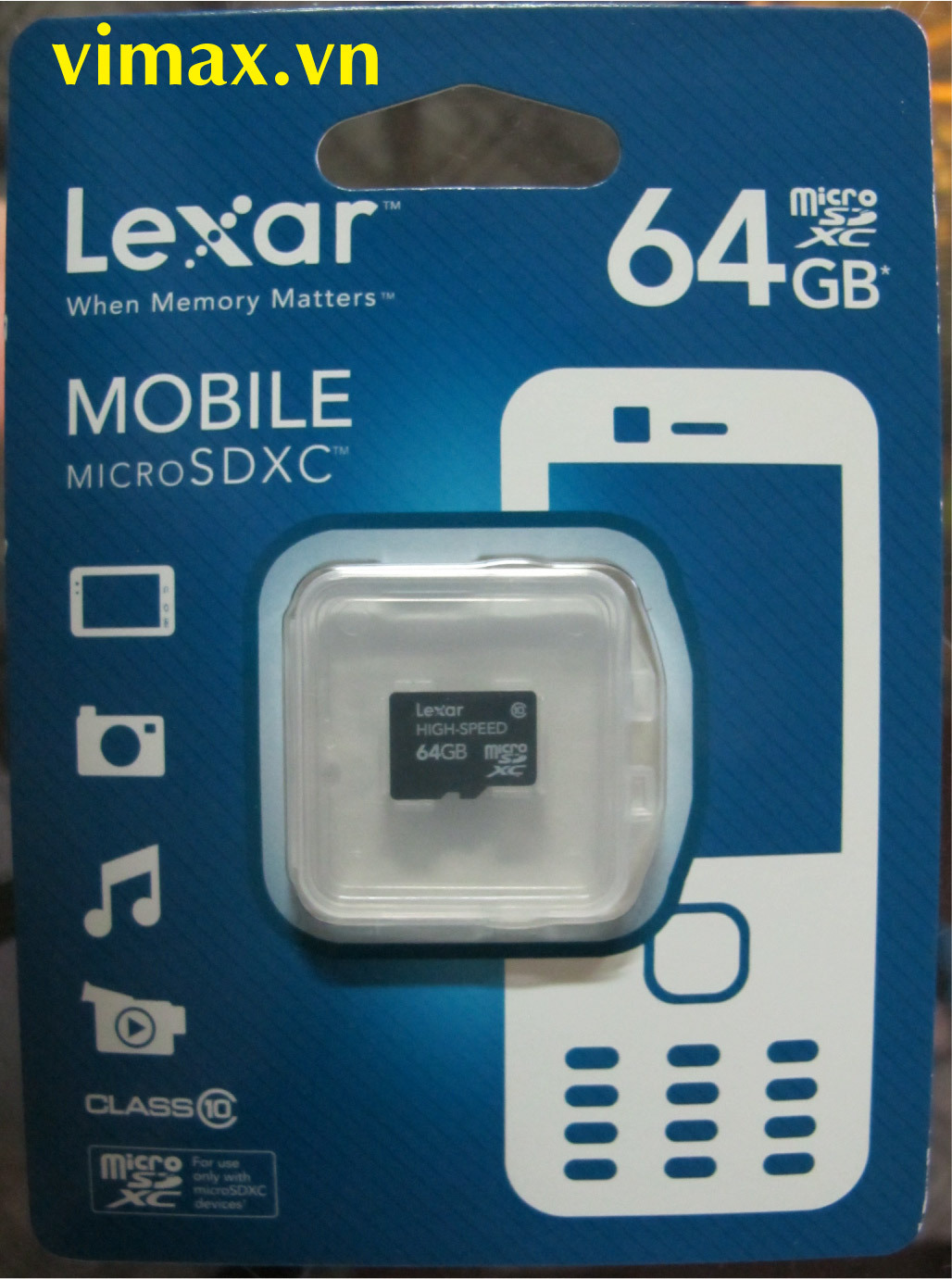 Thẻ nhớ MicroSDXC Lexar 64GB class 10
