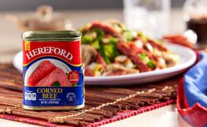 Thịt bò hộp Hereford Corned Beef 340g
