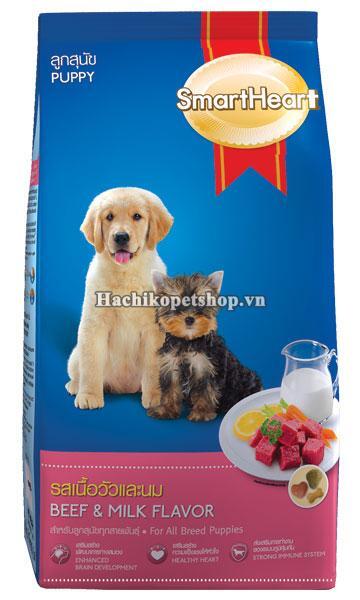 Thức ăn cho chó con Smartheart Puppy - 3kg, dành cho chó dưới 1 năm tuổi