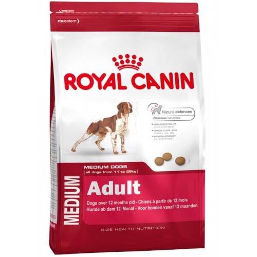 Thức ăn cho chó Royal Canin Medium Adult - 4kg, dành cho chó từ 11-25kg và trên 12 tháng tuổi