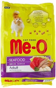 Thức ăn cho mèo Me-O vị hải sản (Seafood) - 7kg (350g x 20gói)