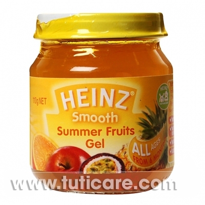 Thức ăn dặm dinh dưỡng rau câu trái cây Heinz 110g