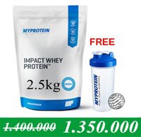 Thực phẩm bổ sung Impact Whey Protein Vanilla 2.5KG (100 lần dùng)