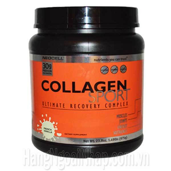 Thực phẩm bổ sung Collagen Neocell Collagen Sport Ultimate Recovery Complex French Vanilla 675g