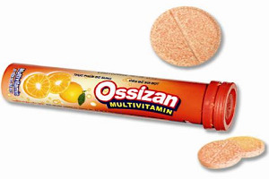 Thực phẩm chức năng bổ sung Vitamin Ossizan Multivitamin vị cam 20 viên