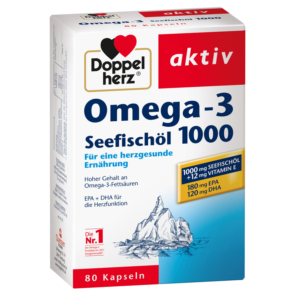 Thực phẩm chức năng Bổ tim Omega- 3 seefischol Doppelherz - 1000mg