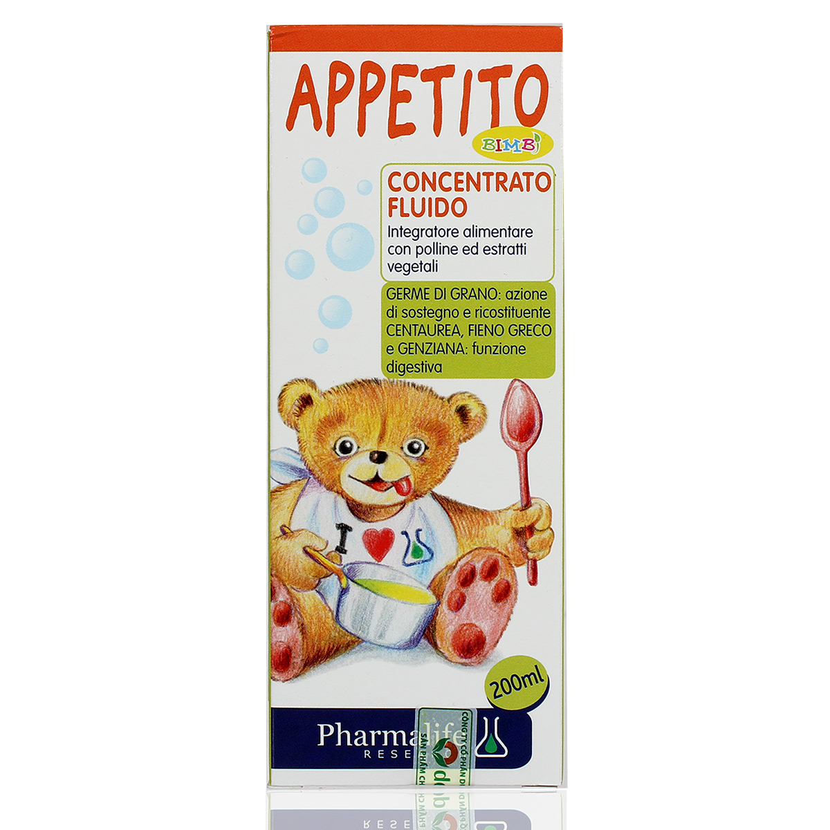Thực phẩm Siro Appetito Bimbi - giúp trẻ ăn ngon chai 200ml