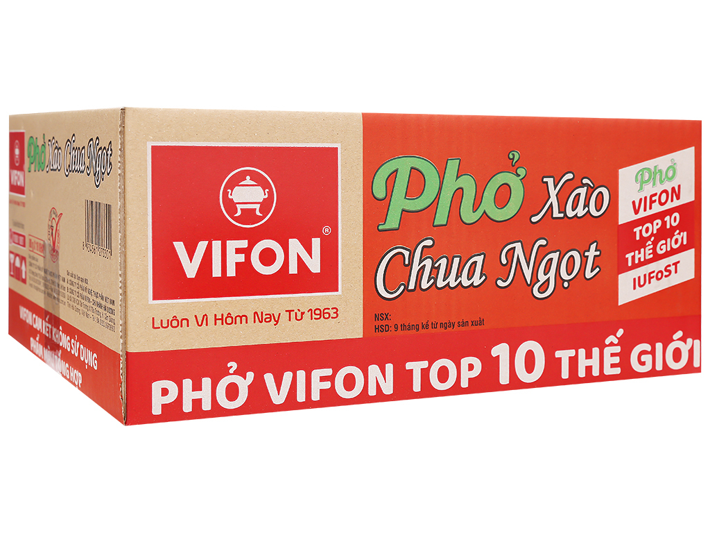 Thùng 18 khay phở xào chua ngọt Vifon 80g