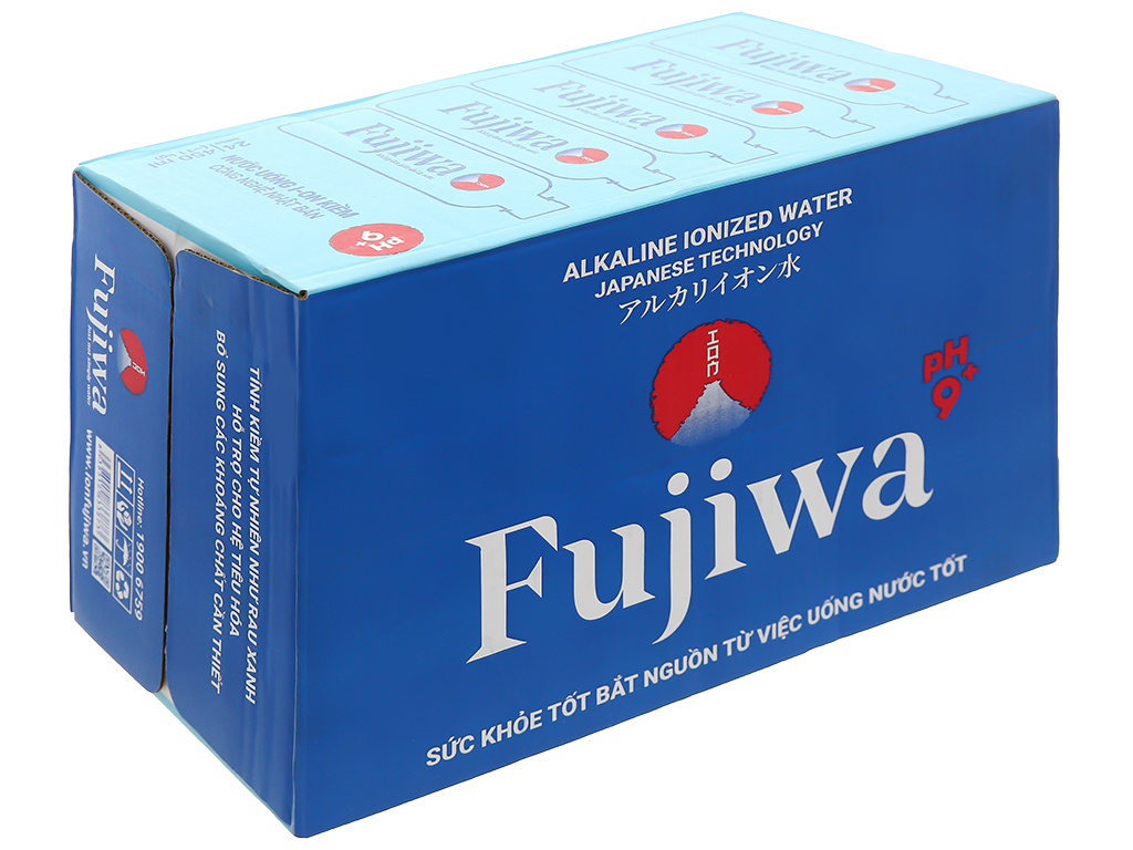 Thùng 24 chai nước uống i-on kiềm Fujiwa 450ml