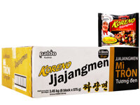 Thùng 24 gói mì trộn tương đen Koreno Jjajangmen 115g