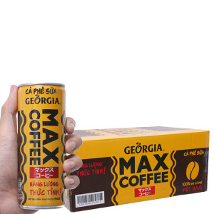 Thùng 24 lon cà phê sữa Georgia Max Coffee 235ml