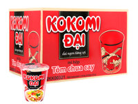 Thùng 24 ly mì Kokomi Đại tôm chua cay 65g