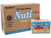 Thùng 36 hộp sữa đậu nành Nuti Canxi 200ml